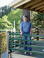 antenna attached to balcony railing