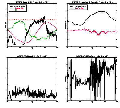 in situ surface data - August 3