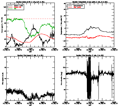 in situ surface data - January 29