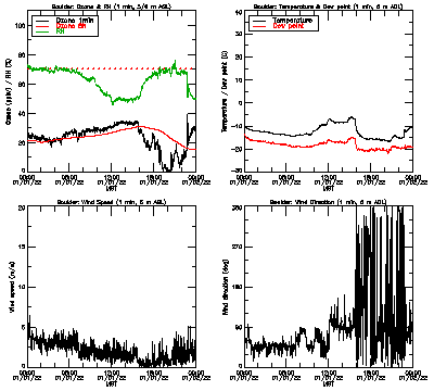 in situ surface data - January 1