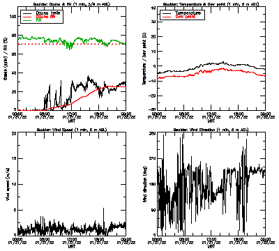 in situ surface data - January 21