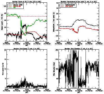 in situ surface data - January 12