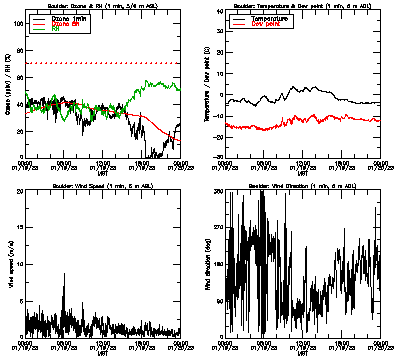 in situ surface data - January 19