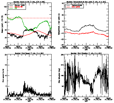 in situ surface data - January 24