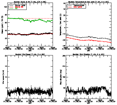 in situ surface data - January 29