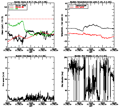 in situ surface data - January 5