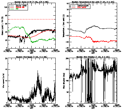 in situ surface data - January 6