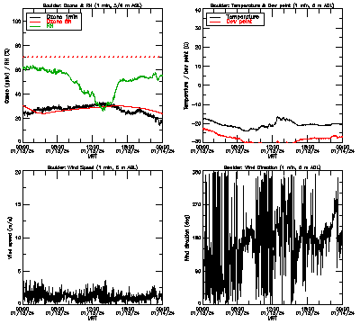 in situ surface data - January 13