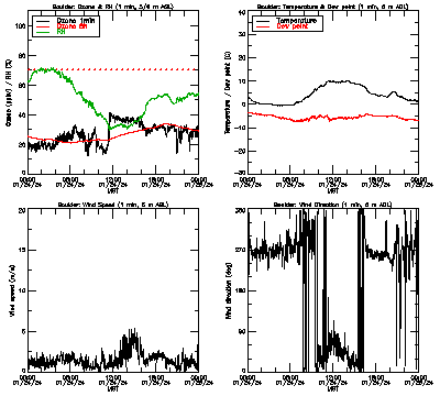 in situ surface data - January 24