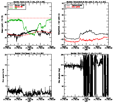 in situ surface data - January 19