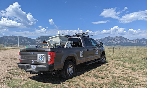 lidar in the truck bed