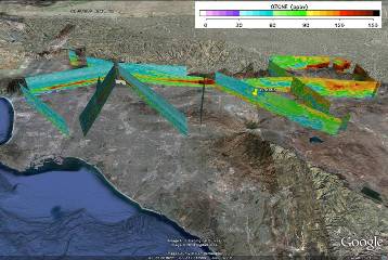 Google Earth data image from 15 July 2010