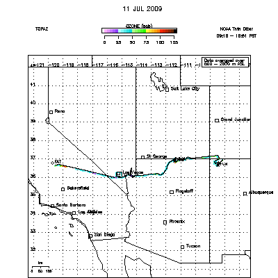 Ozone map - July 11