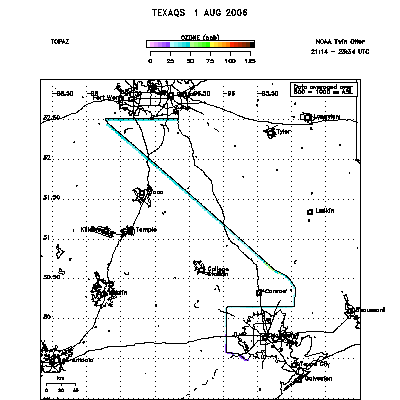 Ozone map - August 1