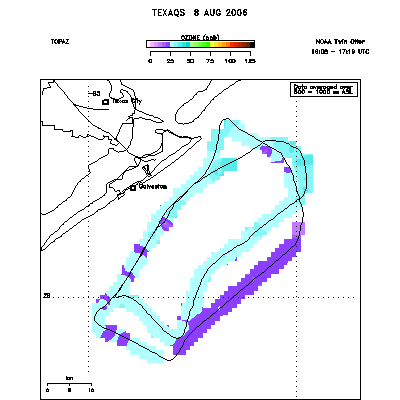 Ozone map - August 8