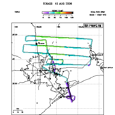 Ozone map - August 12