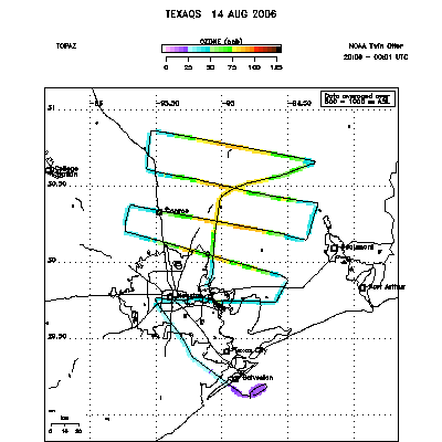Ozone map - August 14