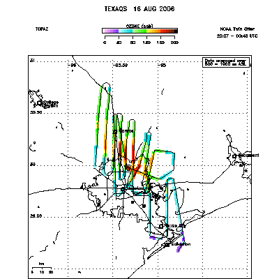 Ozone map - August 16