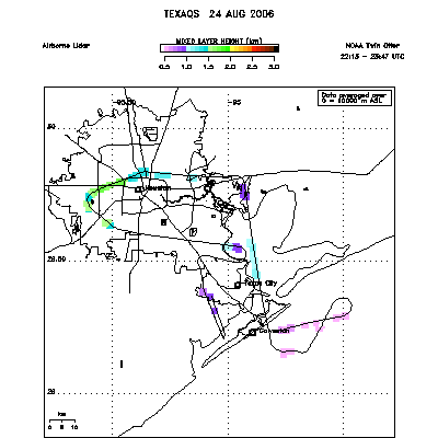 Mixed layer height map - August 24