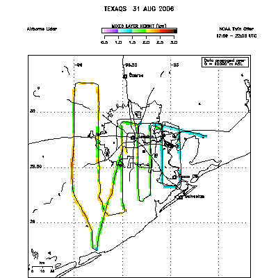 Mixed layer height map - August 31