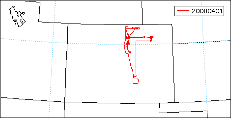 20080401 CO flight track map