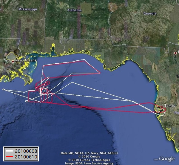 flight track map