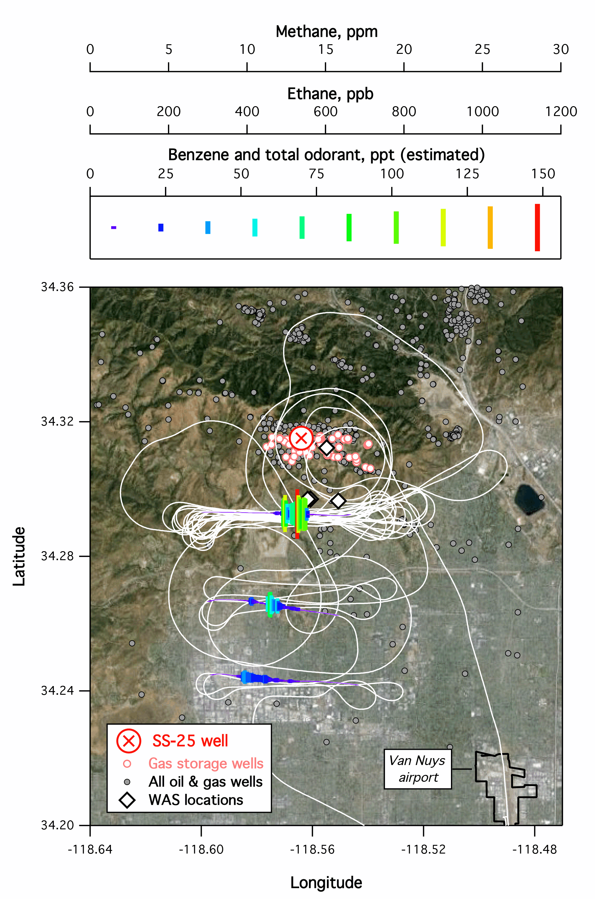 flight tracks map