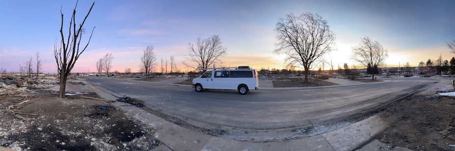 Mobile Lab measurements in burn zone