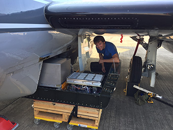 Rollins with SO2 instrument