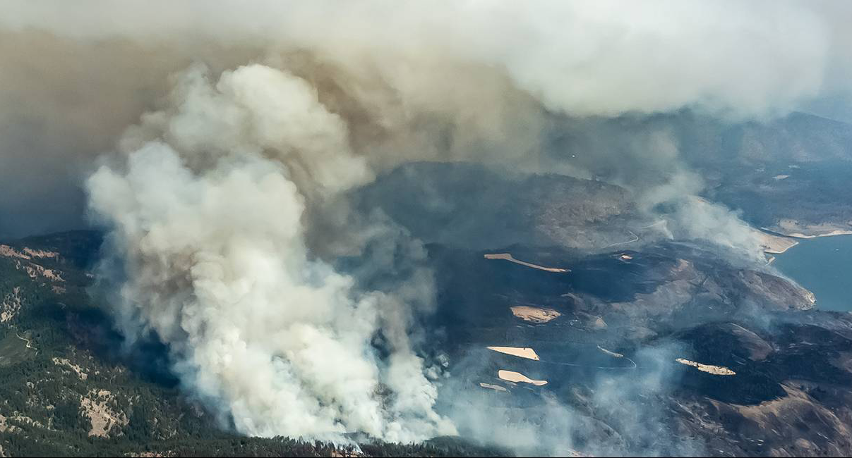 wildfire plume during FIREX-AQ