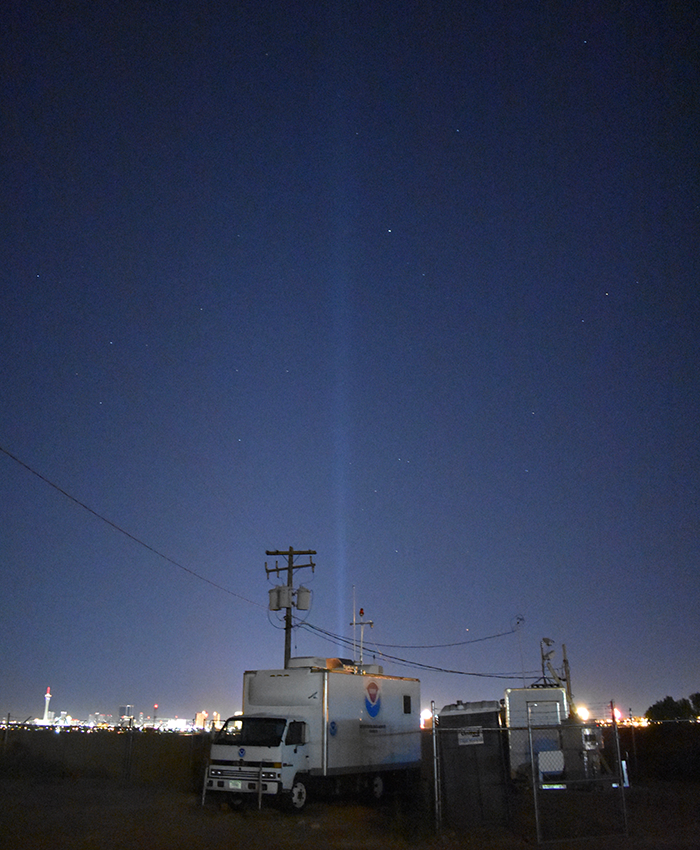 TOPAZ lidar at night