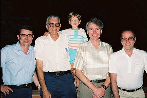 Dan, Art, Benjamin, Fred, Eldon 1988