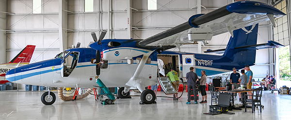 NOAA Twin Otter in the hangar