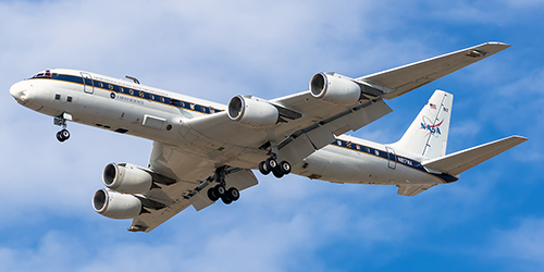 NASA DC-8 landing